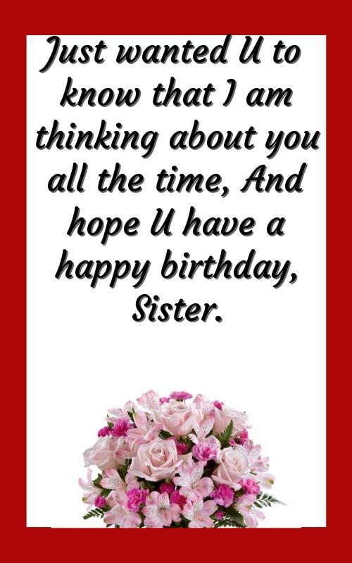 birthday wishes quotes to sister
